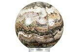Polished Barite, Quartz & Agate Sphere - Arizona #371242-1